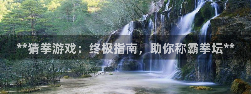 沐鸣平台负责人怎么样：**猜拳游戏：终极