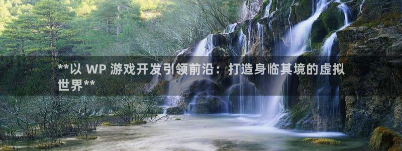 沐鸣科技有哪些产品卖：**以 WP 游戏