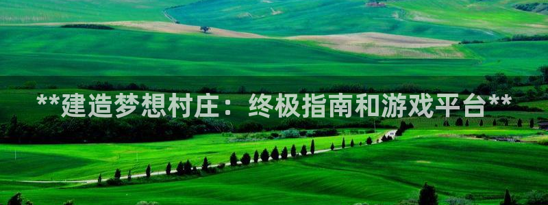 沐鸣娱乐官方平台是什么：**建造梦想村庄