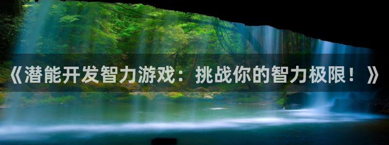 沐鸣注册网站：《潜能开发智力游戏：挑战你